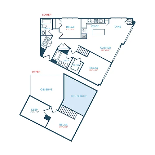 Floor plan Berkeley B5 Loft