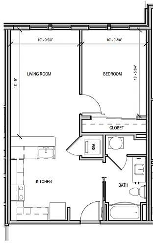 Floor plan Chambre