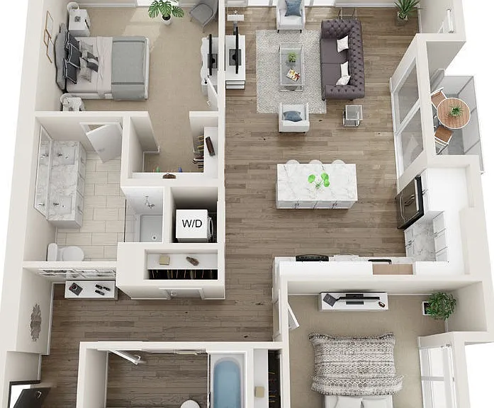 B4 floor plan 1919 Mile High