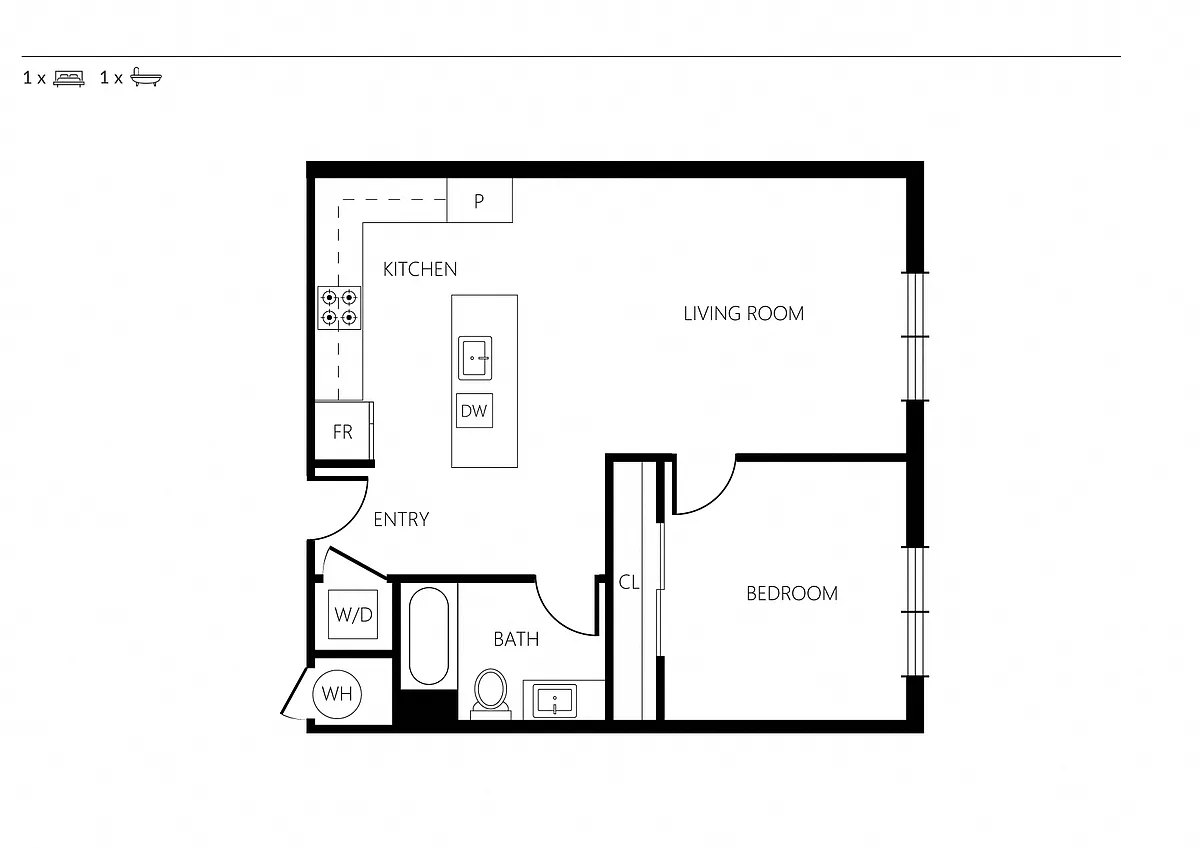 Floor plan 1C