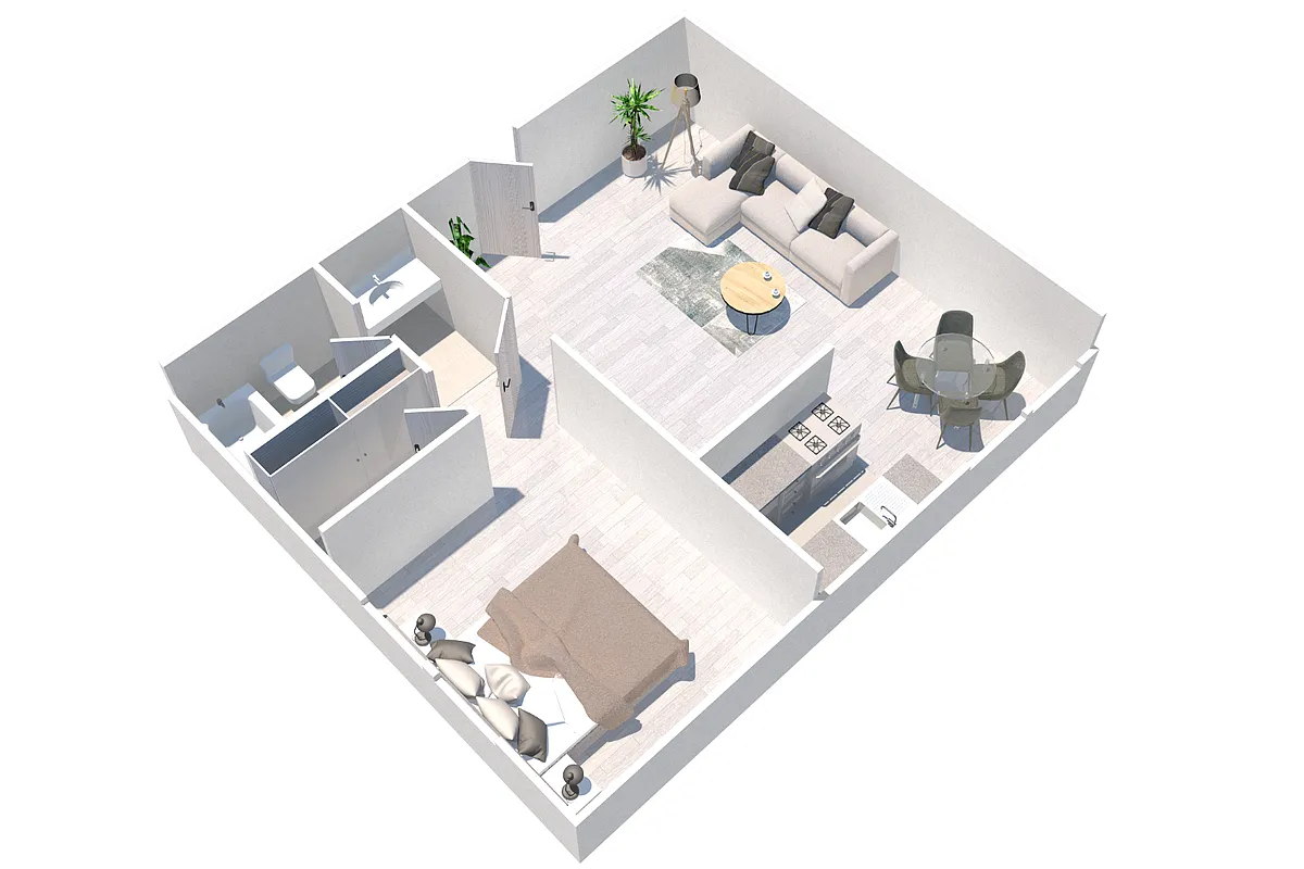 Floor plan One Bedroom