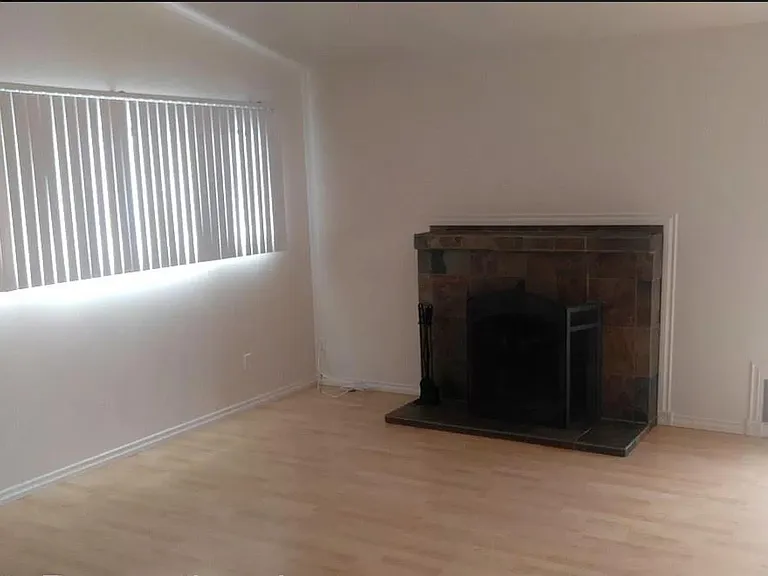 Living room with fireplace