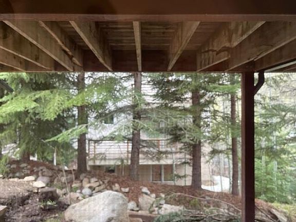 View to the outside of the unit