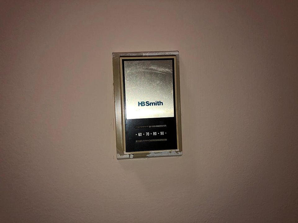 Control your own heat from thermostat inside your apartment.