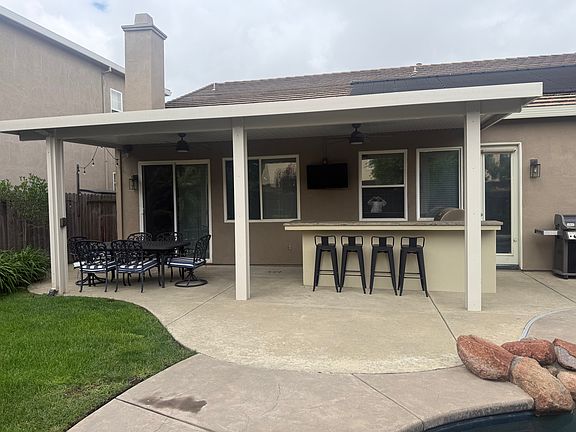 Backyard patio