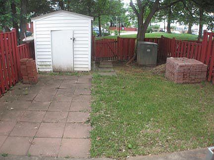 back yard/storage shed