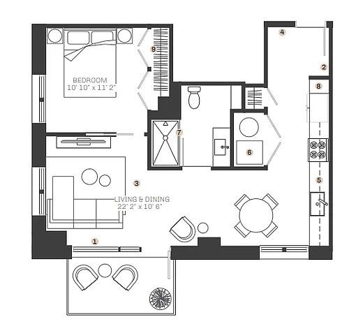 Floor plan A6