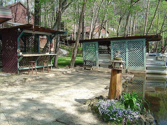Boat house and tiki bar