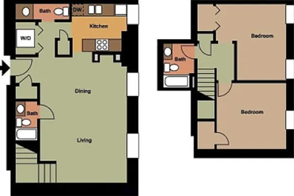 Old Cathedral 2 Bed, 2.5 Bath Old Cathedral 2 Bed, 2.5 Bath