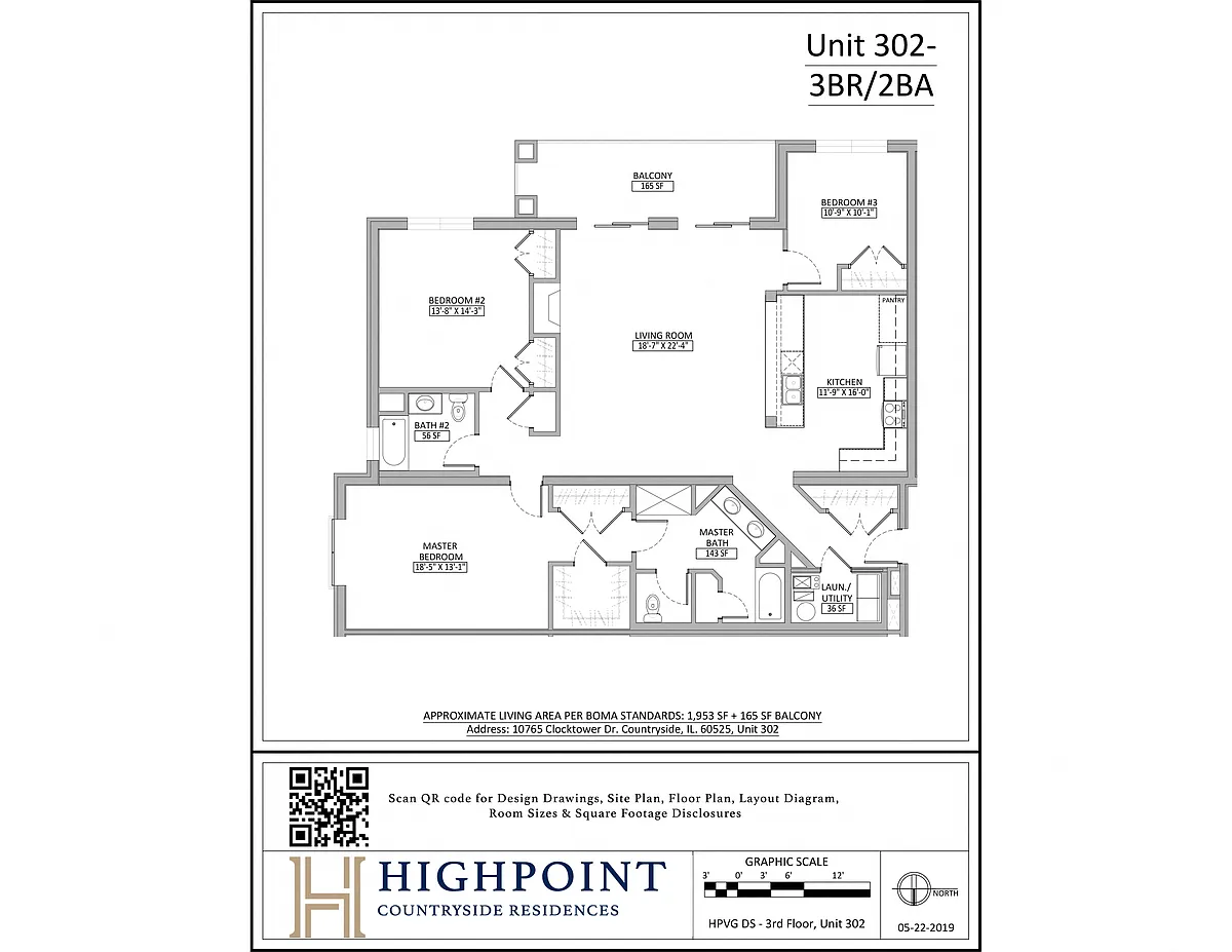 Floor plan 3 Bed 2 Bath