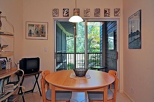 Breakfast Nook Adjacent To Private Screened Balcony