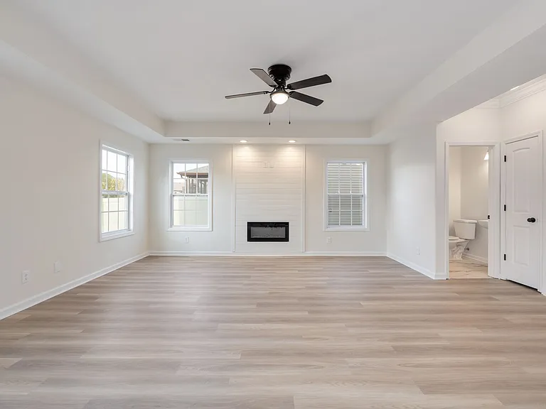 living room and half bath