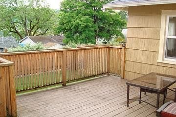 Tucked away Back Deck