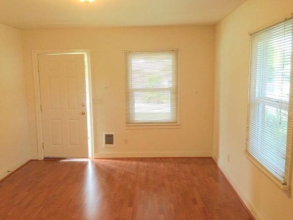 front door & living room