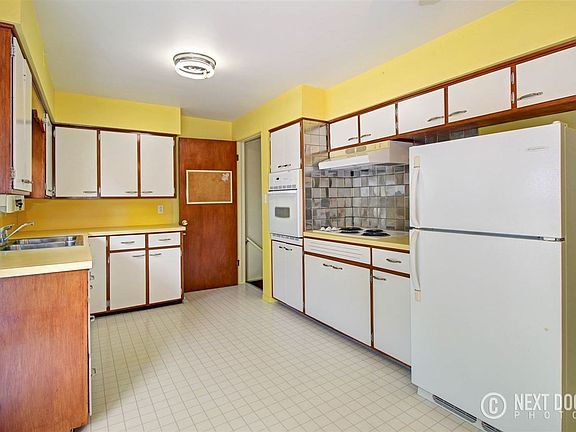 The kitchen is bright and clean