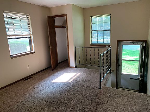 Living room with coat closet