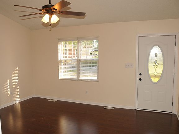 Bright living room with high ceiling