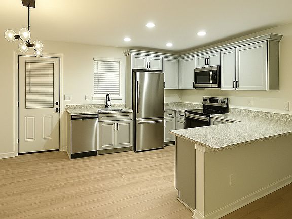 Mock up appliances. Brand new appliances to be installed soon.