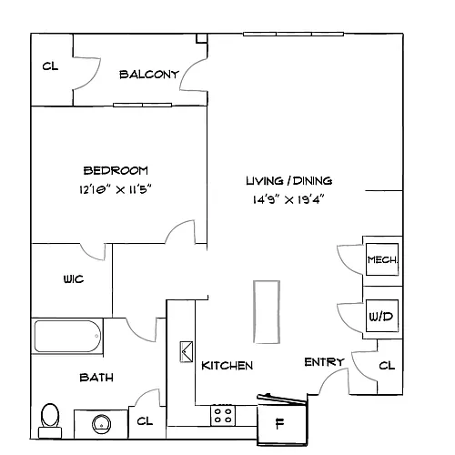 Floor plan Design 1C