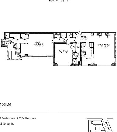 2nd image of 240 Central Park S APT 13LM