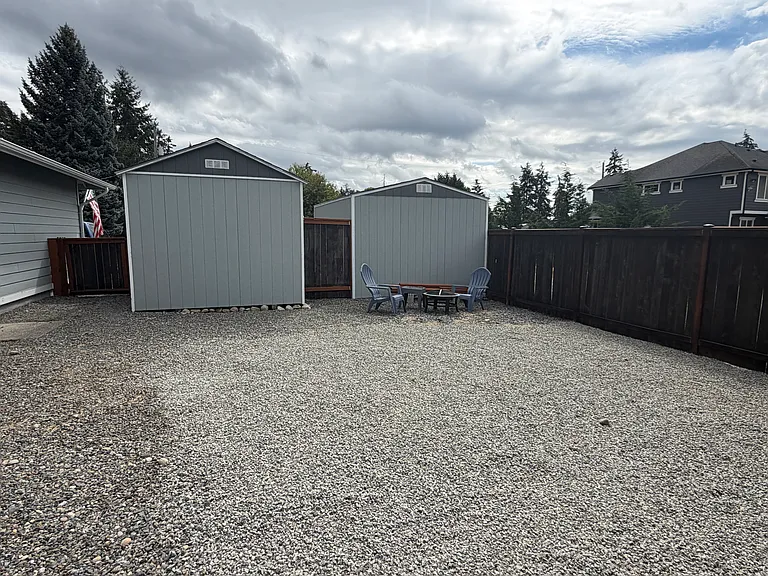 Fully fenced yard