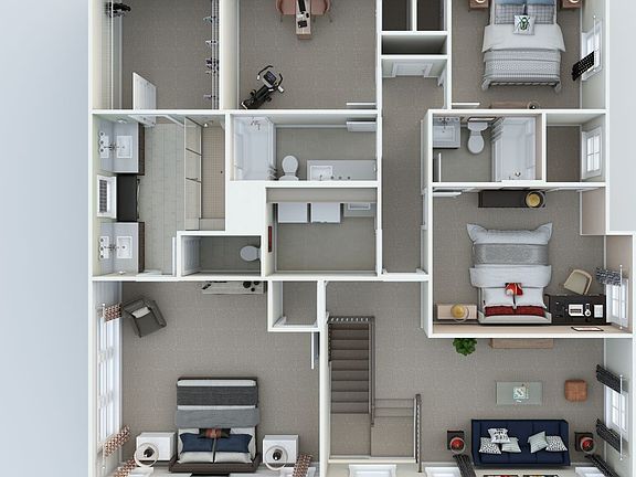 Johnson Pond Second Floor 3D Floor Plan