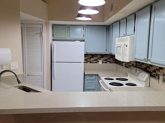 View into kitchen