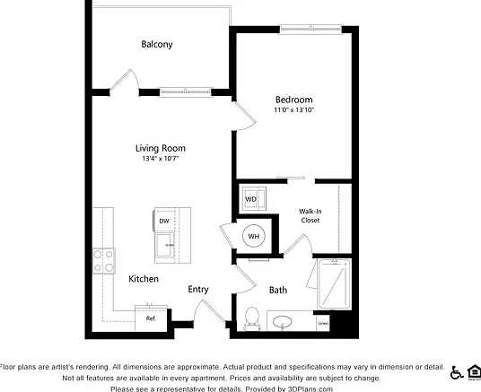 A1 | 1x1 | 670 sq ft A1 | 1x1 | 670 sq ft
