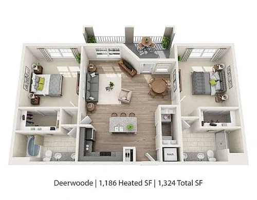 Floor plan Castlewood (Dual Master)