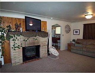Fireplace in living room