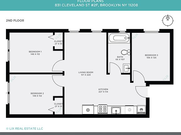 2nd image of 831 Cleveland St APT 1R