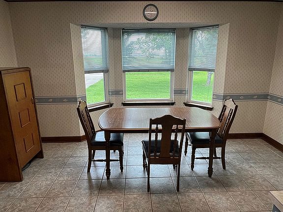 Spacious dining area
