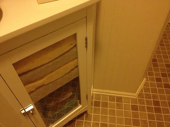 Real wood beadboard. 