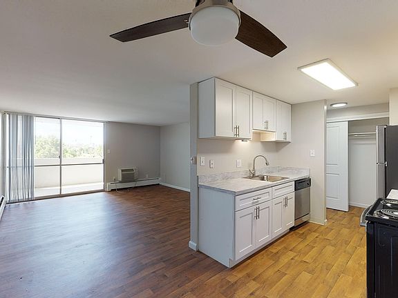 Upgraded finishes. vinyl floors, stainless steel appliances