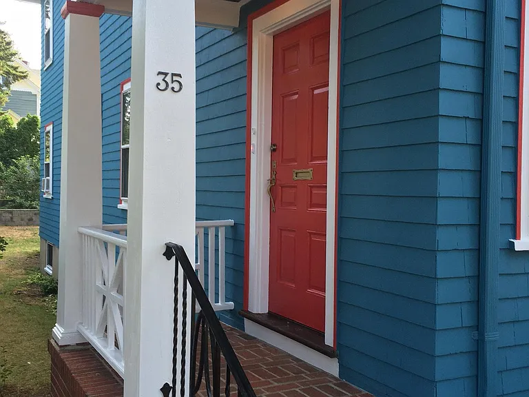 Entrance to second floor unit