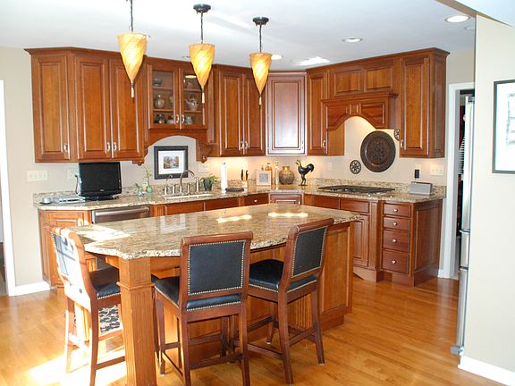 Kitchen open to Family Room