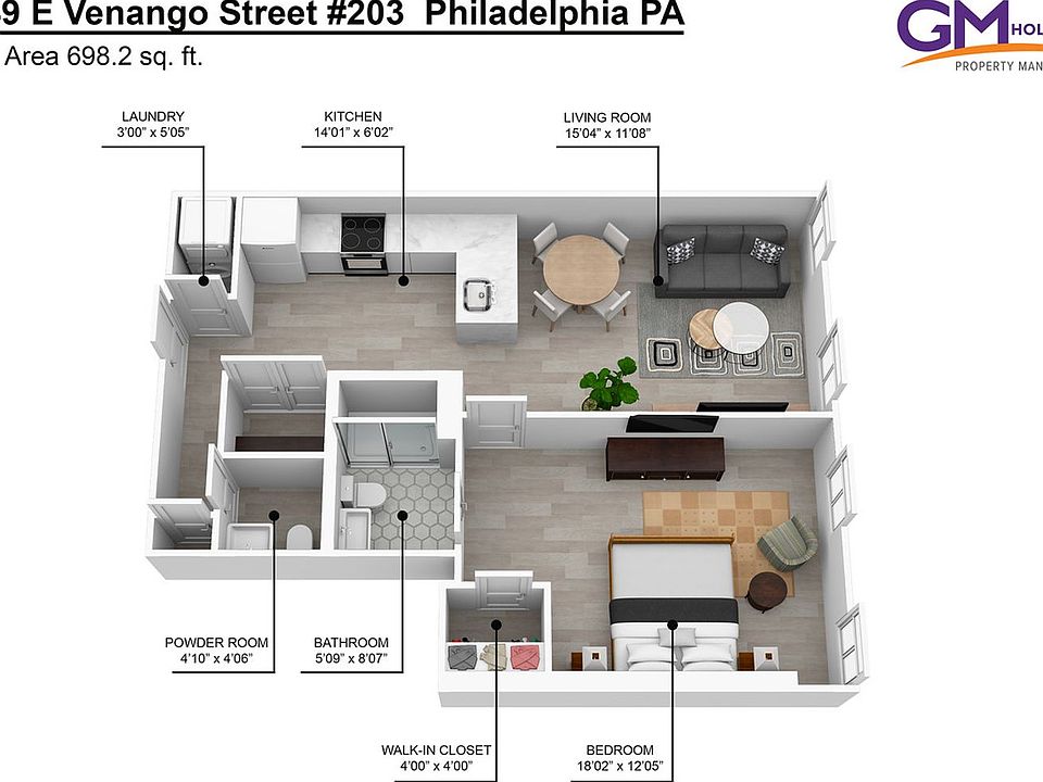 1st image of 1849 E Venango St #203