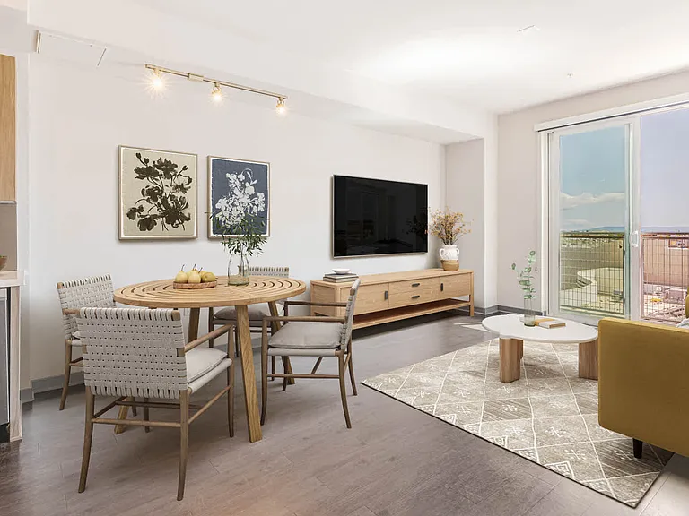 Living Room with Balcony and Hard Surface Flooring