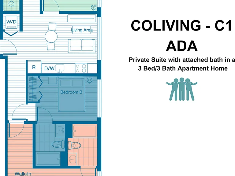 Coliving Layout C1 ADA Coliving Layout C1 ADA