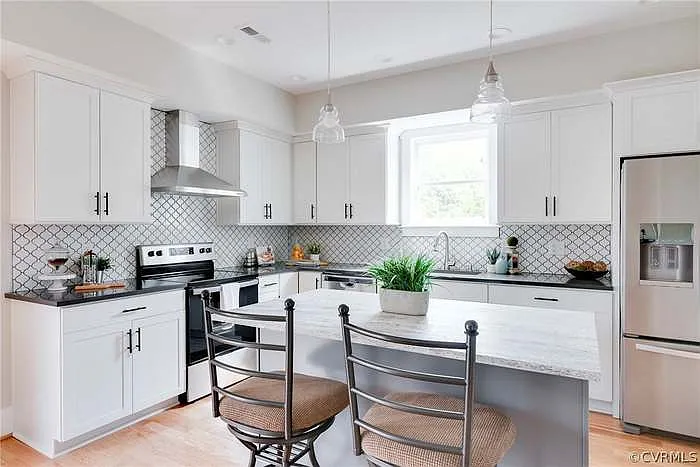 Kitchen with ample storage.