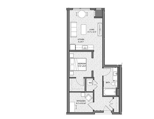 Floor plan Iron (w/ Den)
