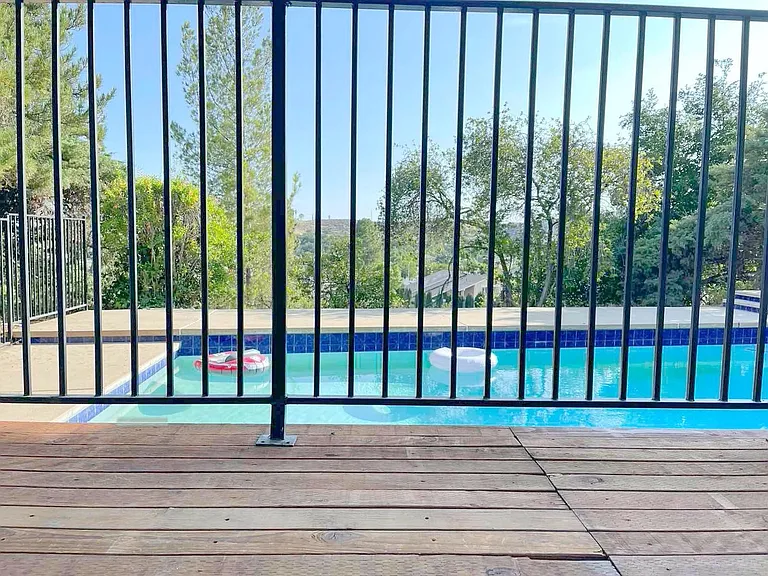 Pool view from deck
