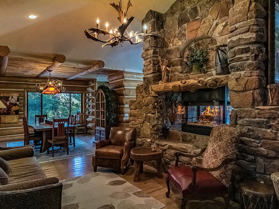 Stone Fireplace  Main House