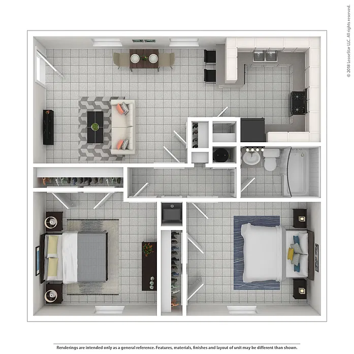 Floor plan Two Bedroom