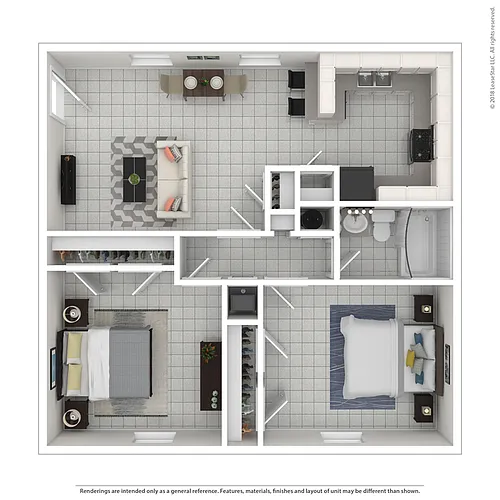 Floor plan Two Bedroom