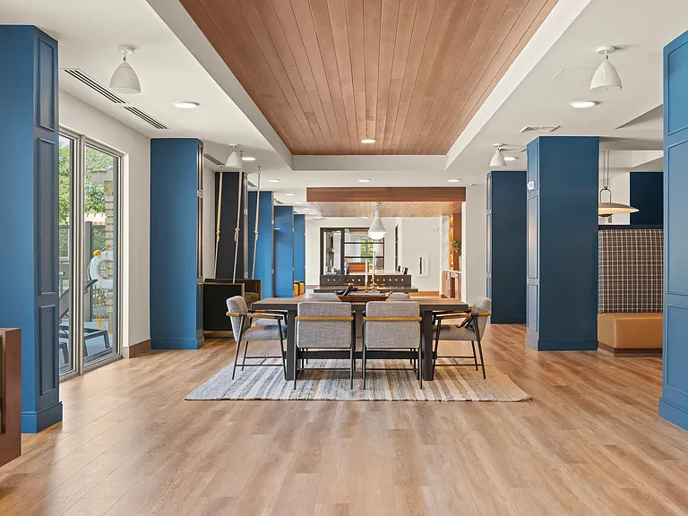 Enjoy a variety of comfortable lounge seating in the clubroom.