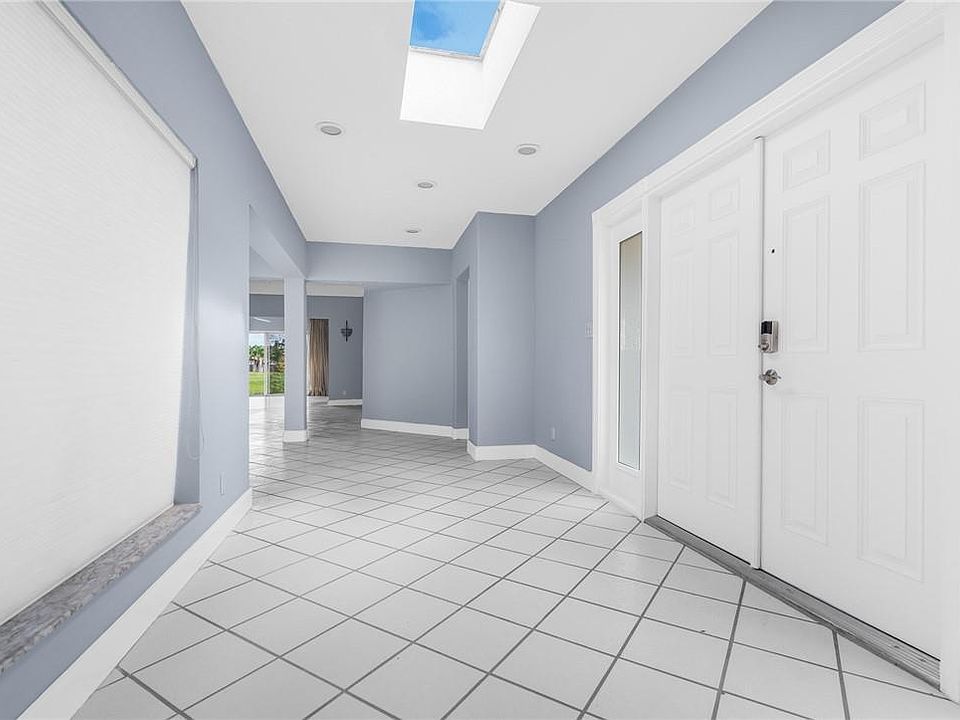 entryway with skylight