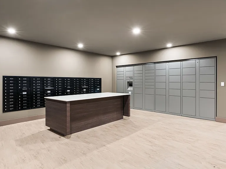 Mail Room with Digital Lockers