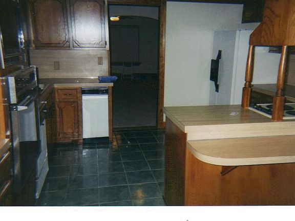 View of Kitchen From Laundry Room Entrance