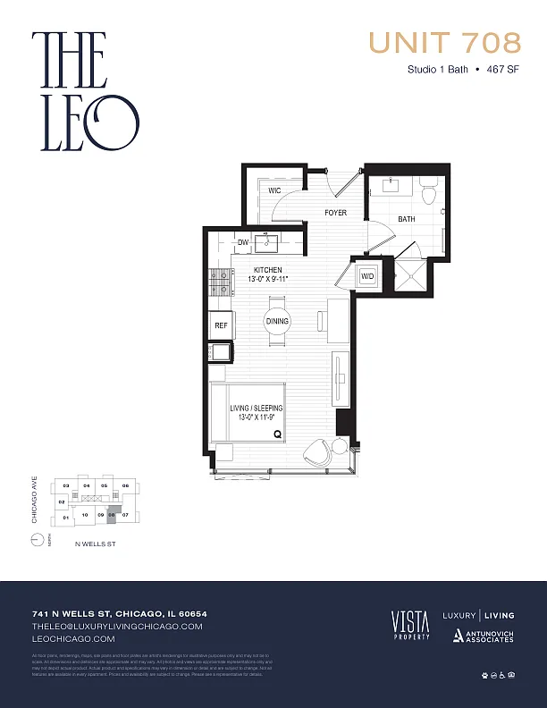 Floor plan 708